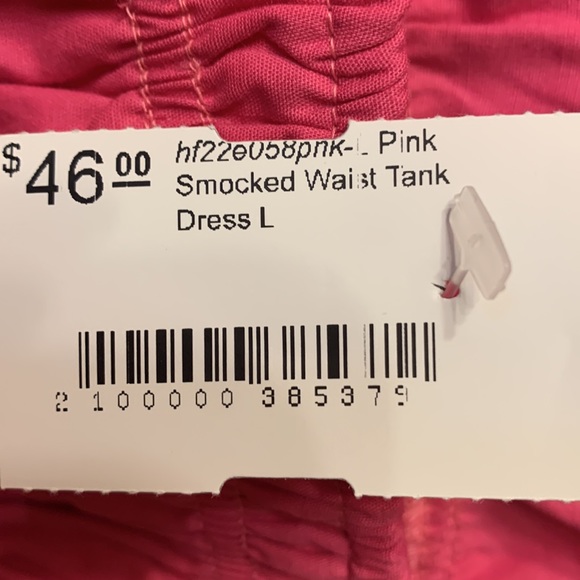 NWT Dottie Couture Pink Smocked Waist Tank Dress - Picture 8 of 9